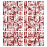 Placemats Mitjili Napurrula Red | Set of 6