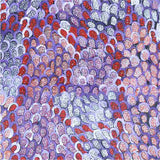 Gari Dari Aboriginal Pattern COTTON Fabric Per Metre - Cindy Wallace Blue