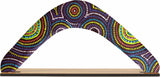 Returning Boomerang - Cindy Wallace Yellow/Purple Circles