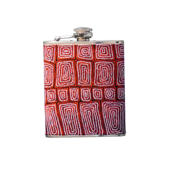 Hip Flask Thomas Tjapaltjarri Red