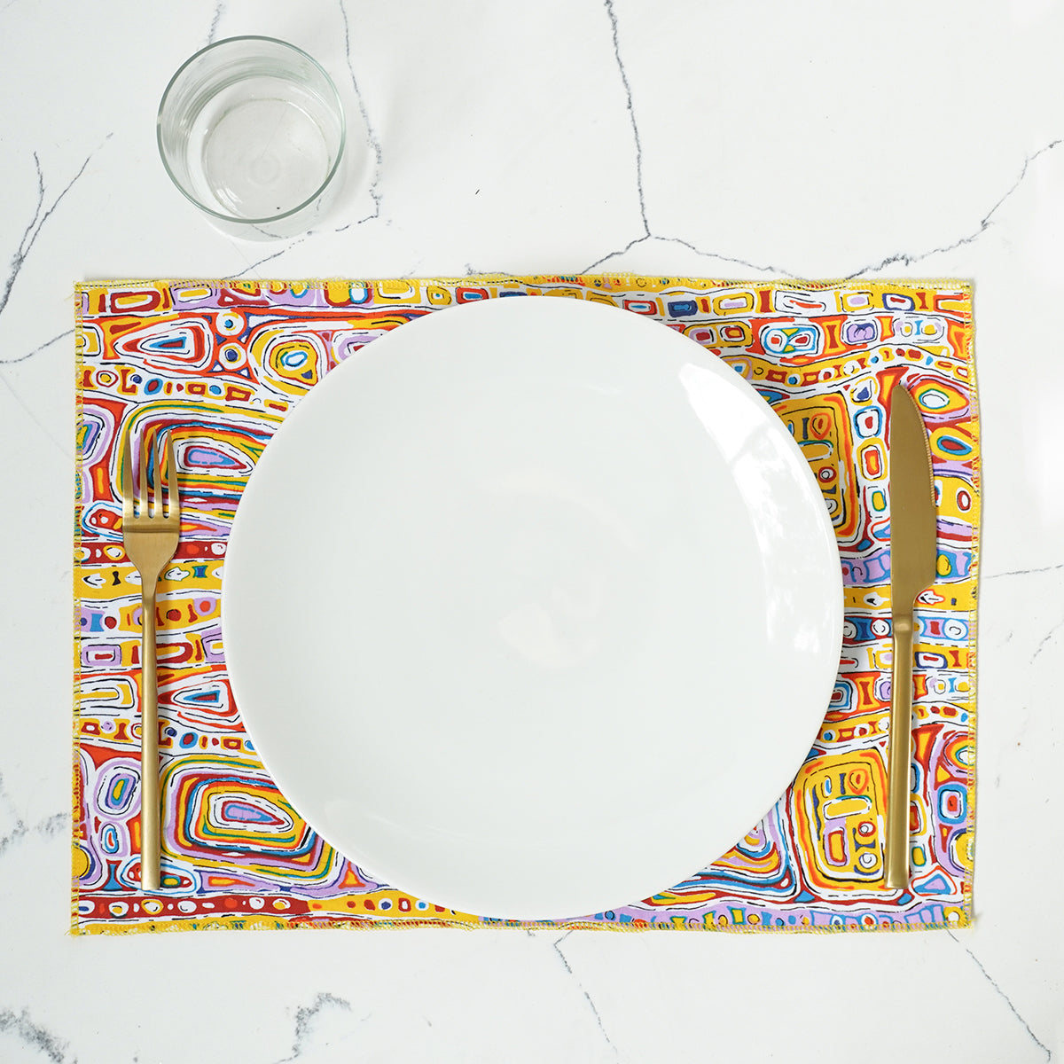 Fabric Placemat Felicity Robertson Yellow