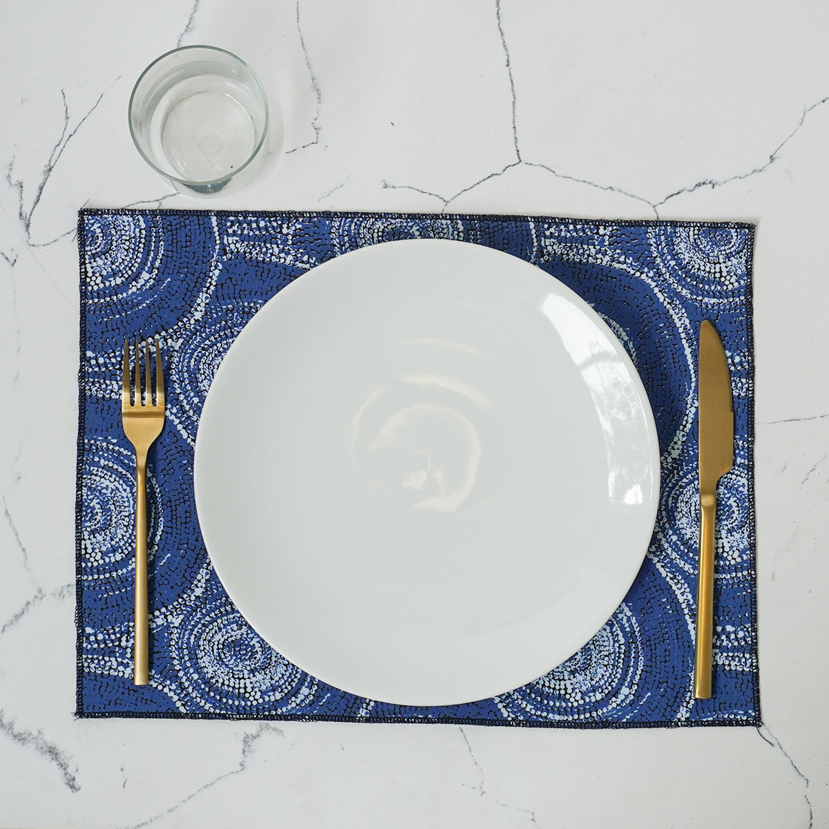 Fabric Placemat Sabrina Robertson Blue