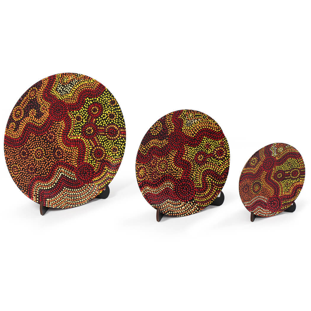 Decorative Western Desert Art Plates Assorted