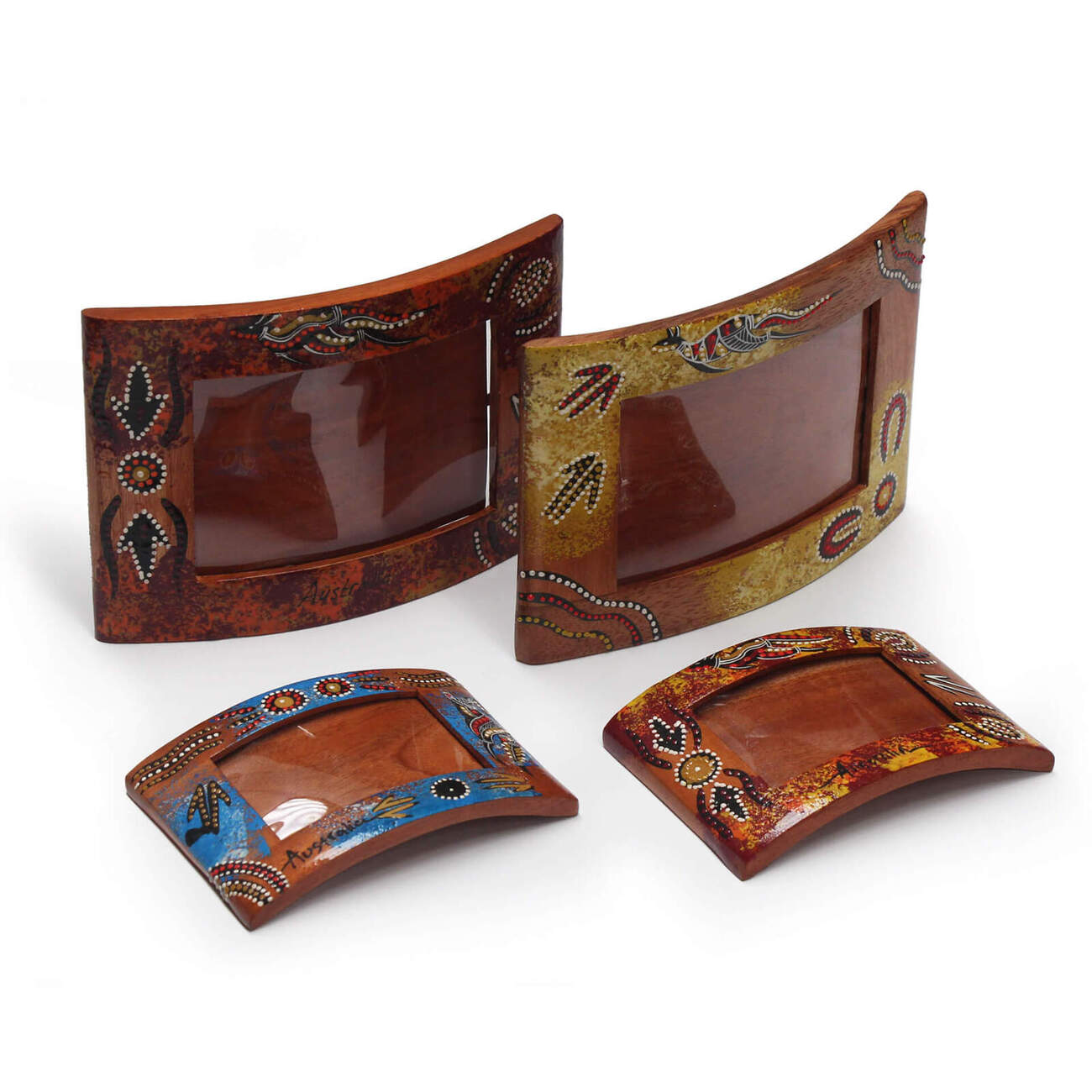 Curved Wood Photo Frame Painted