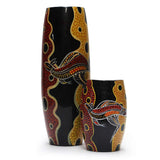 Wooden Vase Orange