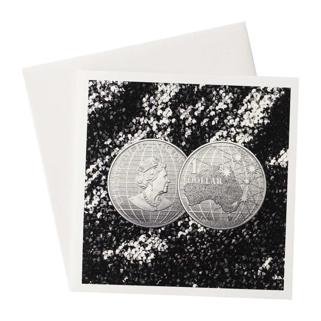 Greeting Card One Dollar Coin 02