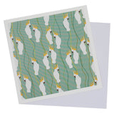 Greeting Card White Cockatoo Rain Forest