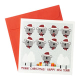 Greeting Card Christmas Koalas