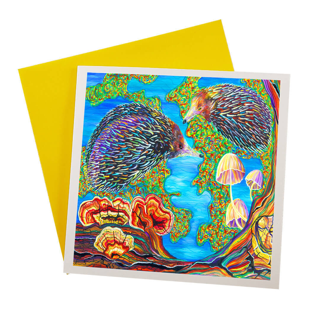 Greeting Card Efim Novikov Echidnas