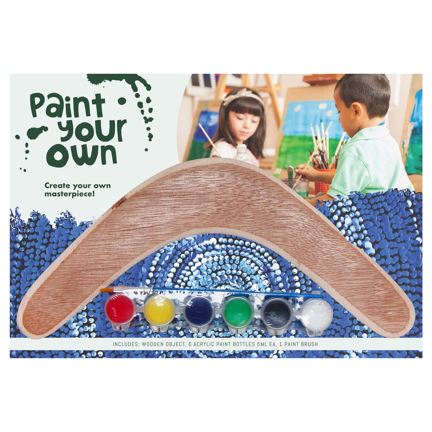 Paint Your Own Boomerang Plywood