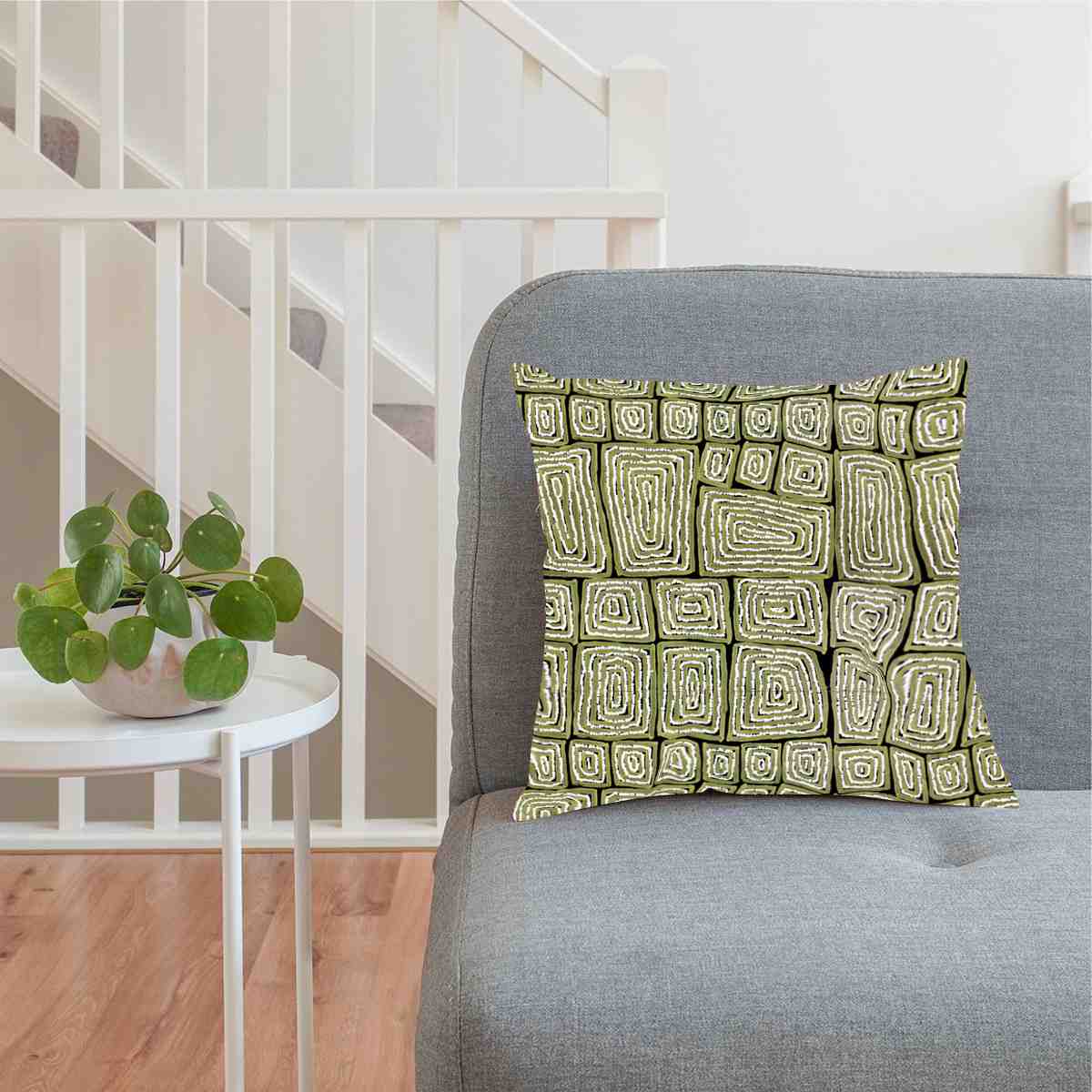 Cushion Cover Thomas Tjapaltjarri Khaki