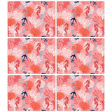Placemats Sea Horse Pink | Set of 6
