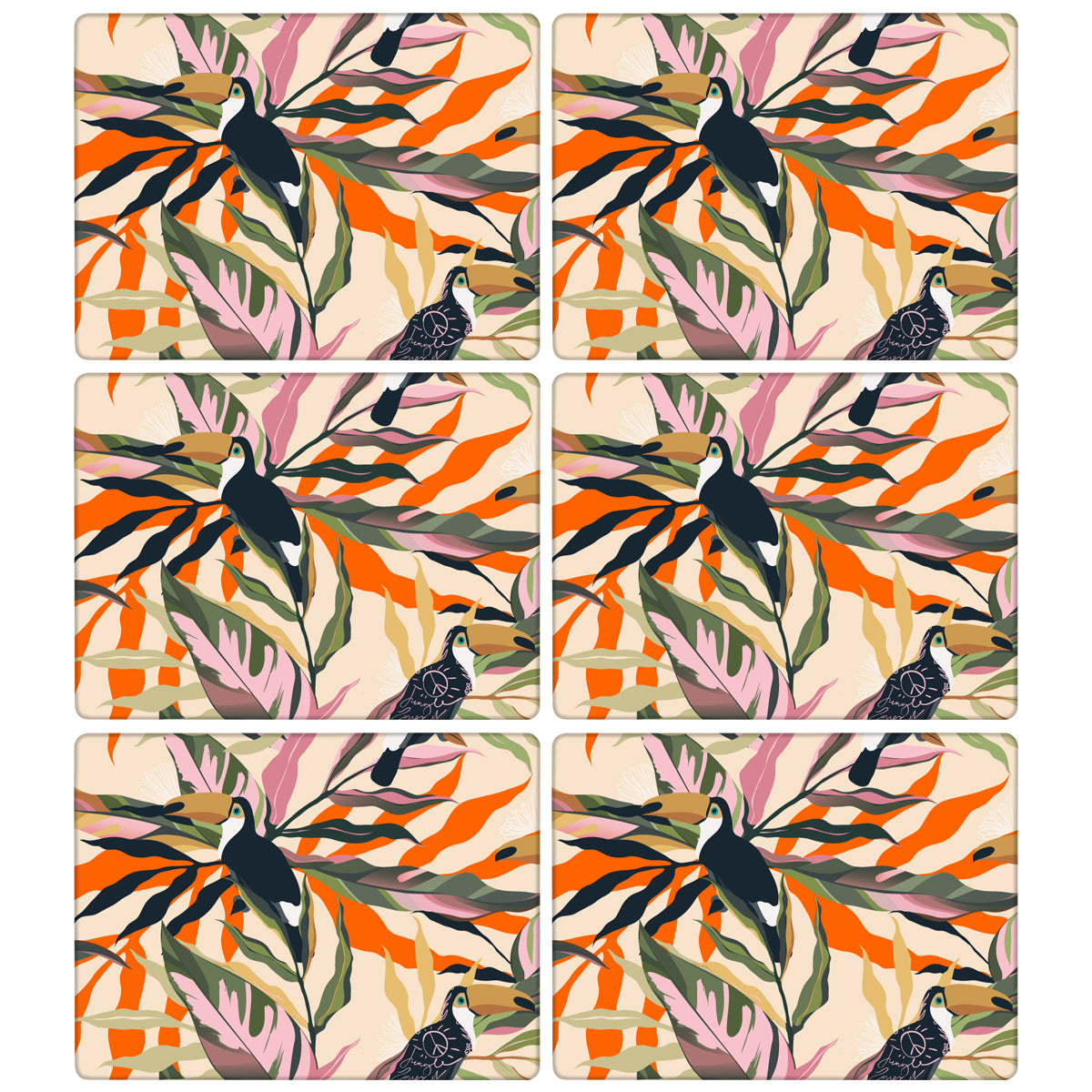 Placemats Toucan | Set of 6