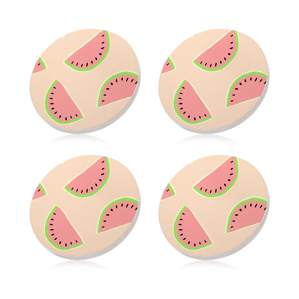 Ceramic Coasters Watermelons | Set of 4