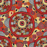 Gari Dari Aboriginal Pattern COTTON Fabric Per Metre - Debra Mcdonald