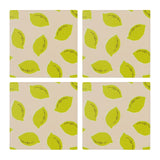 Ceramic Coasters Lemons | Set of 4