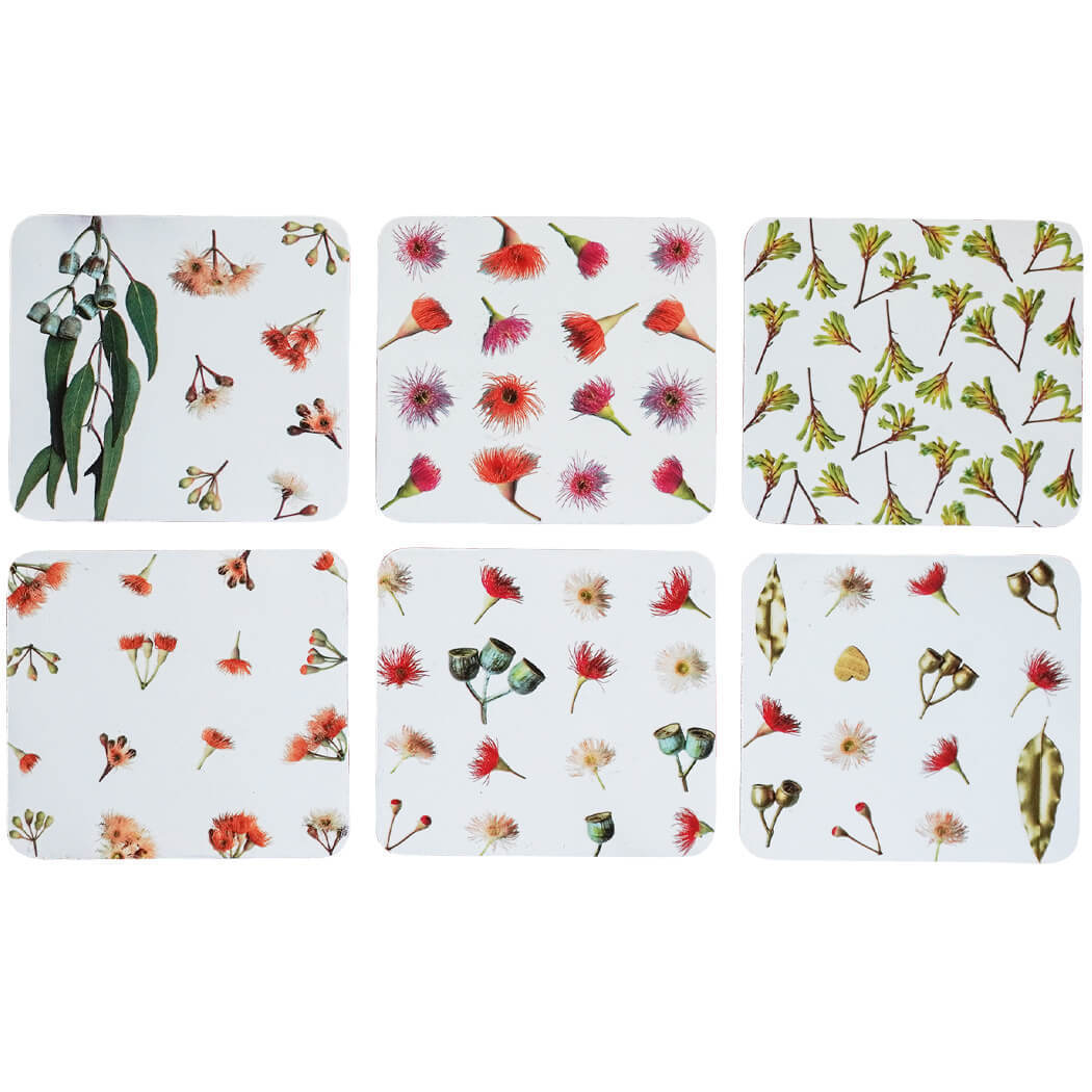 Coasters Gum Leaves & Flora | Set of 6