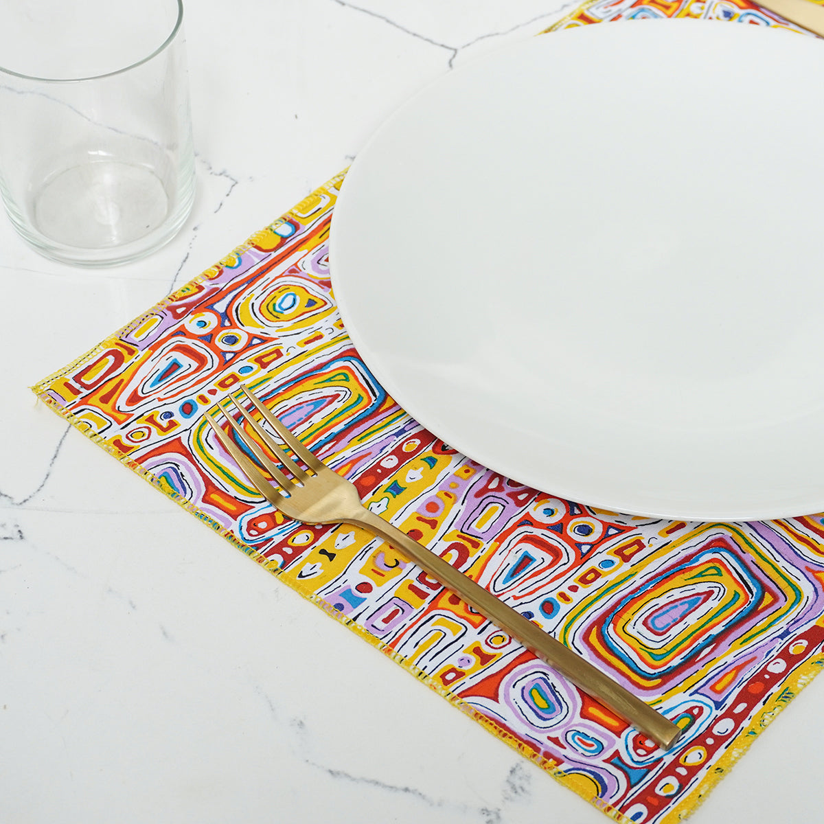 Fabric Placemat Felicity Robertson Yellow