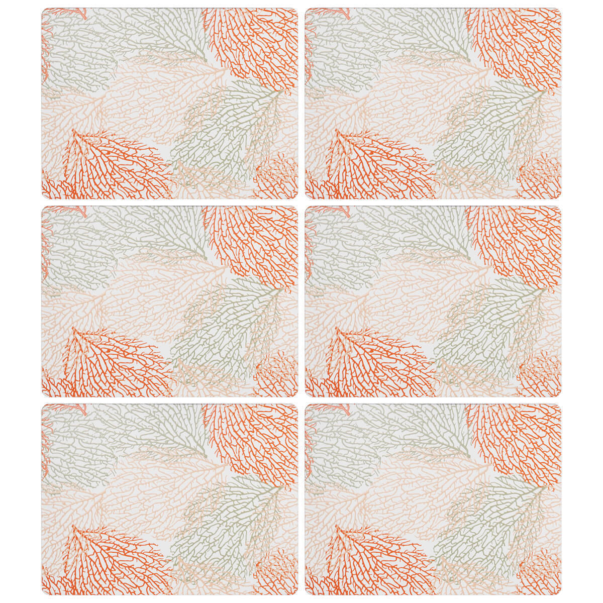 Placemats Coral | Set of 6