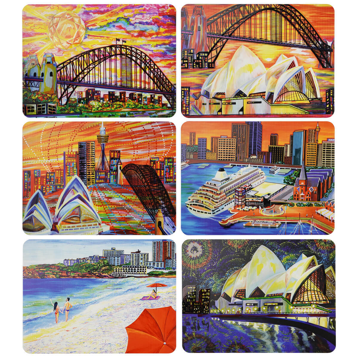 Placemats Sydney Harbour | Set of 6