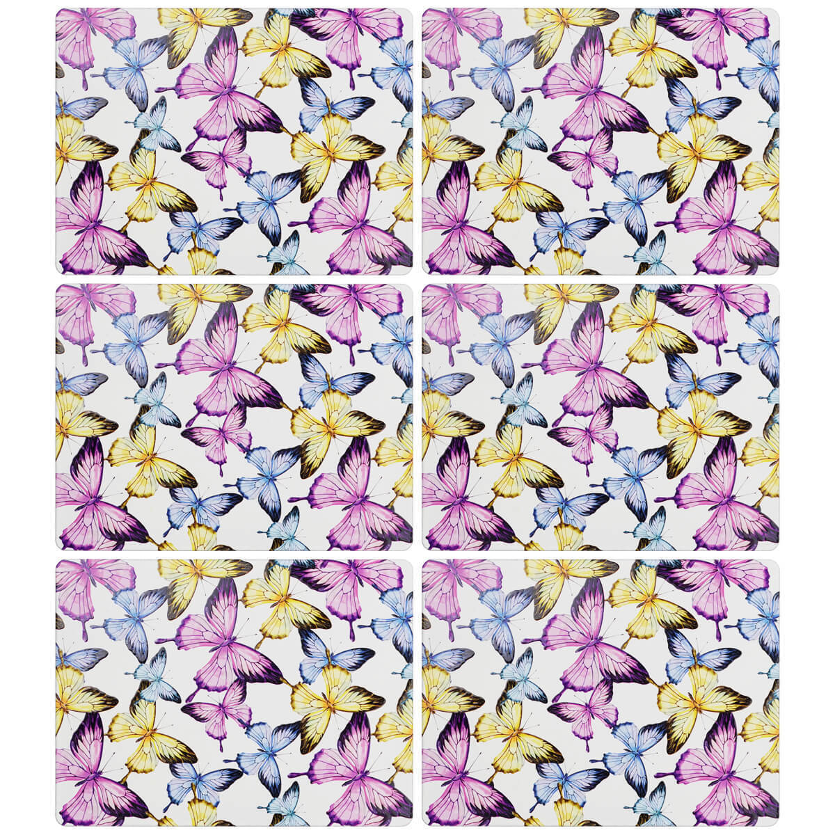 Placemats Butterflies Multicolour | Set of 6