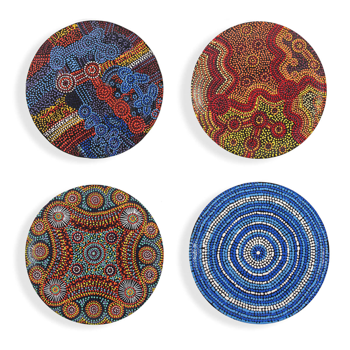 Decorative Western Desert Art Plates Assorted