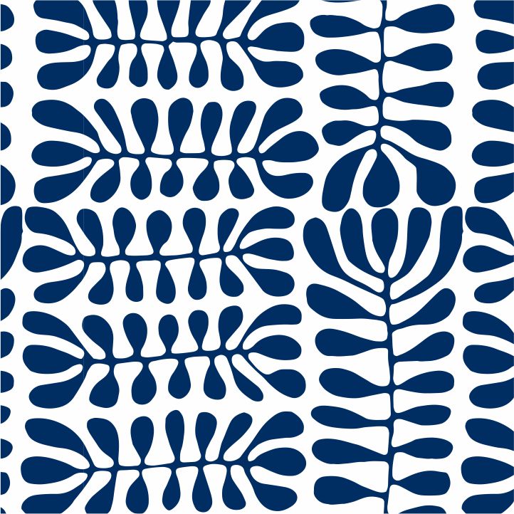 Gari Dari Aboriginal Pattern COTTON Fabric Per Metre - Mitjili Naparulla Dark Blue