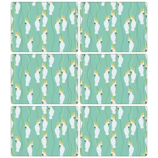 Placemats White Cockatoo Rain Forest | Set of 6