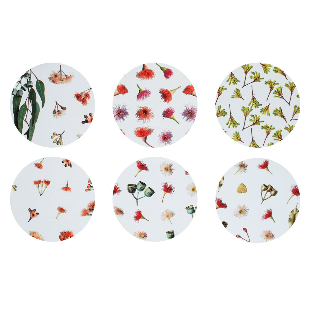 Coasters Gum Leaves & Flora | Set of 6