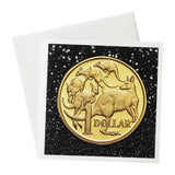 Greeting Card One Dollar Coin 01