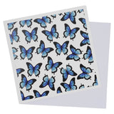 Greeting Card Blue Butterflies