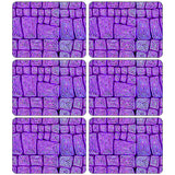 Placemats Thomas Tjapaltjarri Purple | Set of 6
