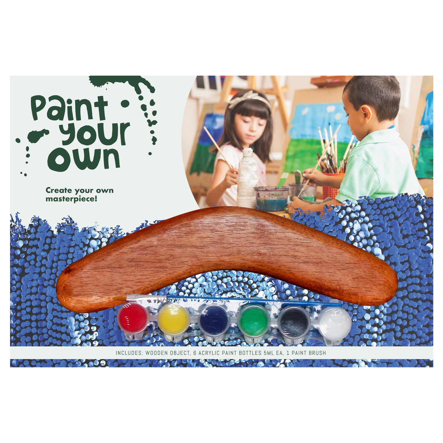 Paint Your Own Boomerang Hardwood